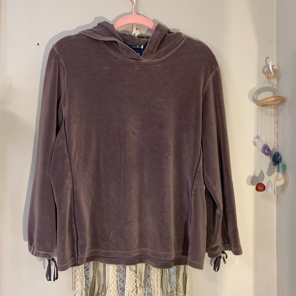 Velour Gap Pullover